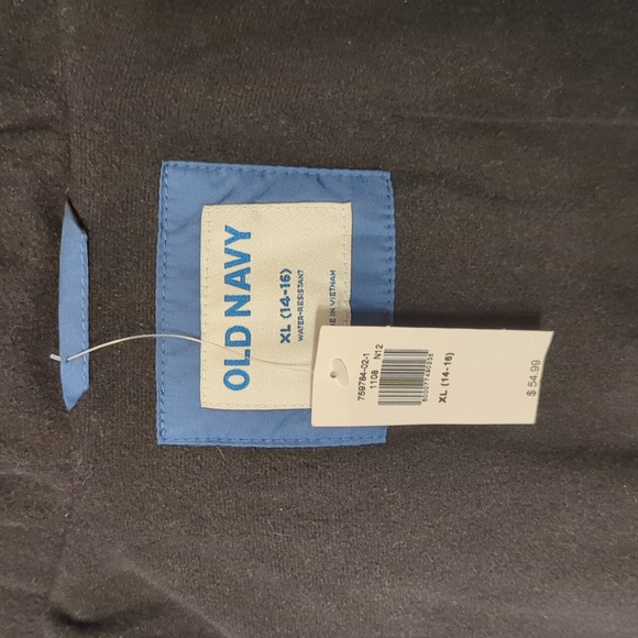 NWT Water-Resistant Gender-Neutral Zip Puffer Jacket for Kids, Night Cover, XL - Picture 2 of 4